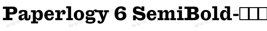 Paperlogy 6 SemiBold字体转换 Paperlogy 6 SemiBold字体转换